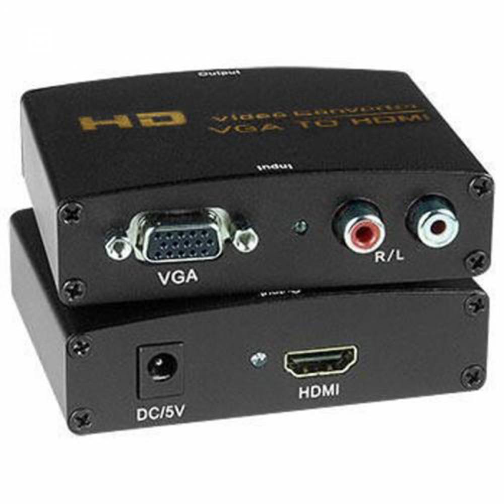 Convertor / Adaptor Nelbo VGA - HDMI, Full HD, adaptor activ unidirectional cu alimentare, de calitate superioara - imagine 3